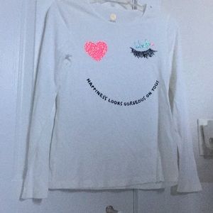 Long sleeve face shirt
